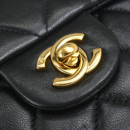 Chanel Black Lambskin Mini Classic Square Flap Shoulder Bag 17