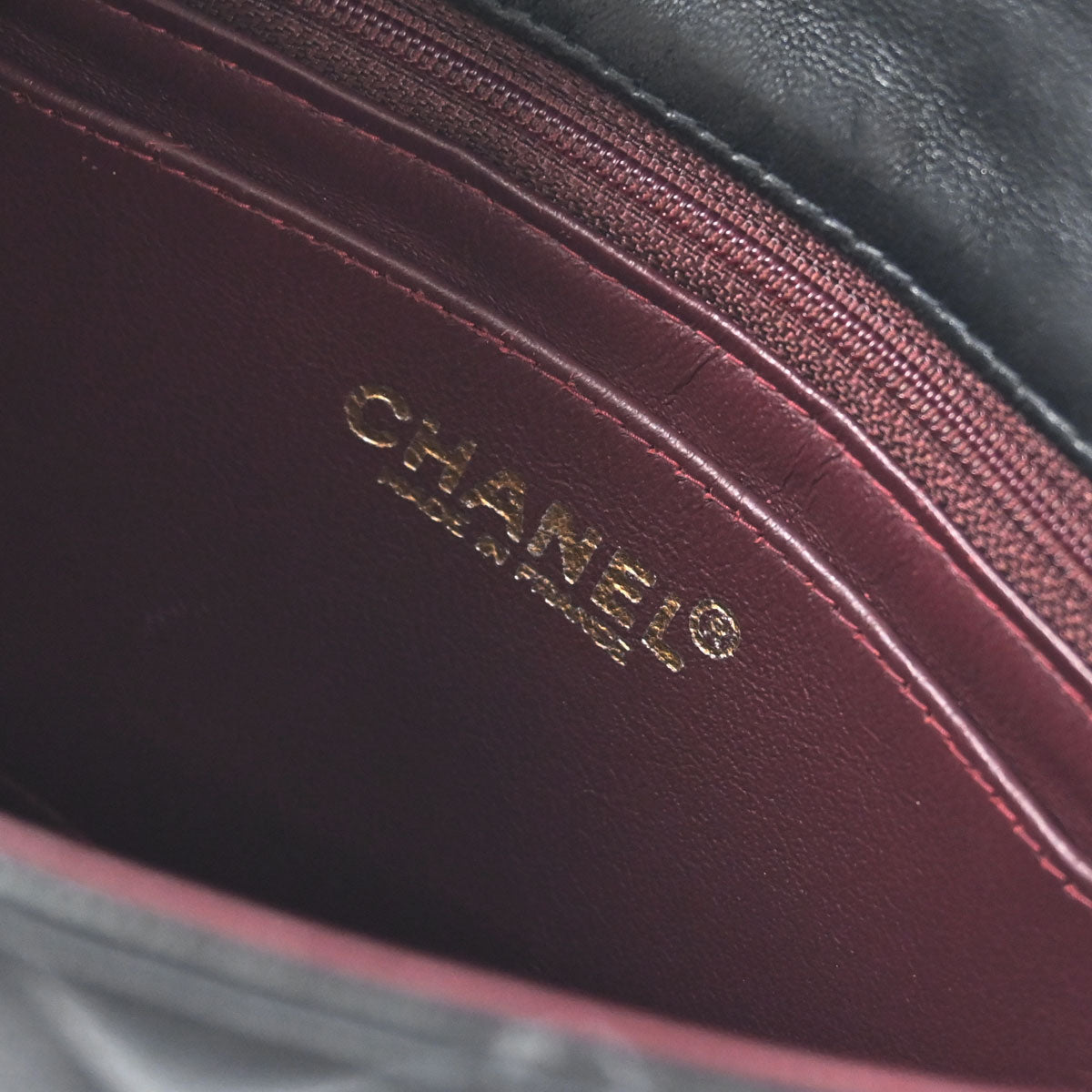 Chanel Black Lambskin Mini Classic Square Flap Shoulder Bag 17