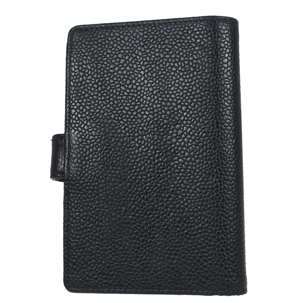 Chanel 1997-1999 Black Caviar Skin Notebook Cover Small Good