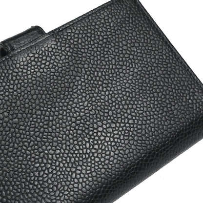 Chanel 1997-1999 Black Caviar Skin Notebook Cover Small Good