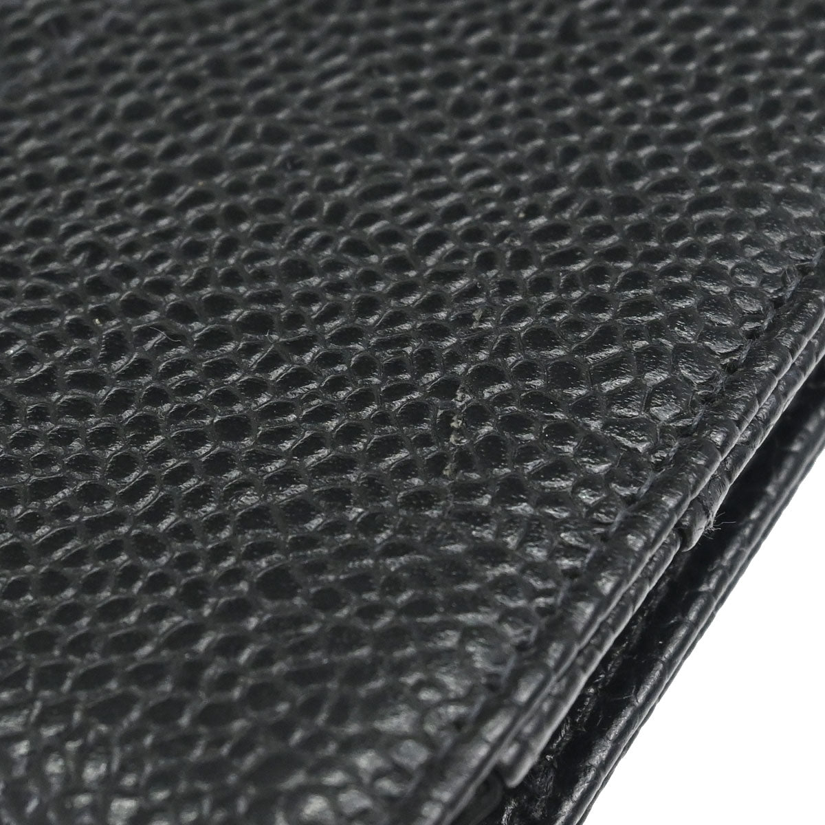 Chanel 1997-1999 Black Caviar Skin Notebook Cover Small Good