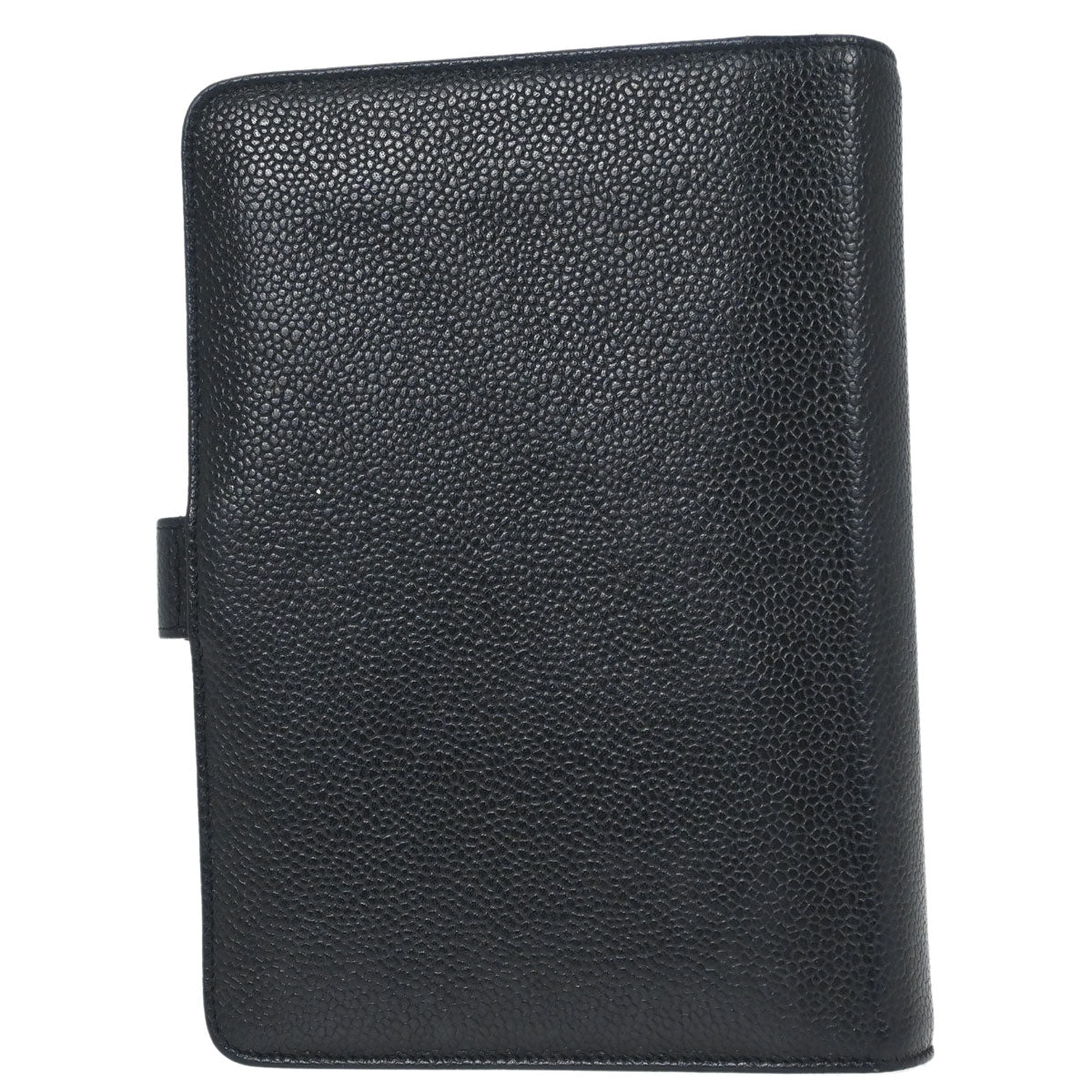 Chanel 1997-1999 Black Caviar Skin Notebook Cover Small Good