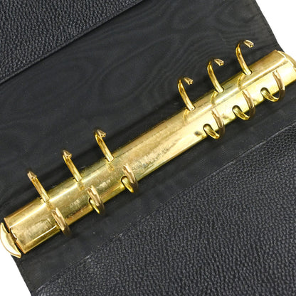 Chanel 1997-1999 Black Caviar Skin Notebook Cover Small Good
