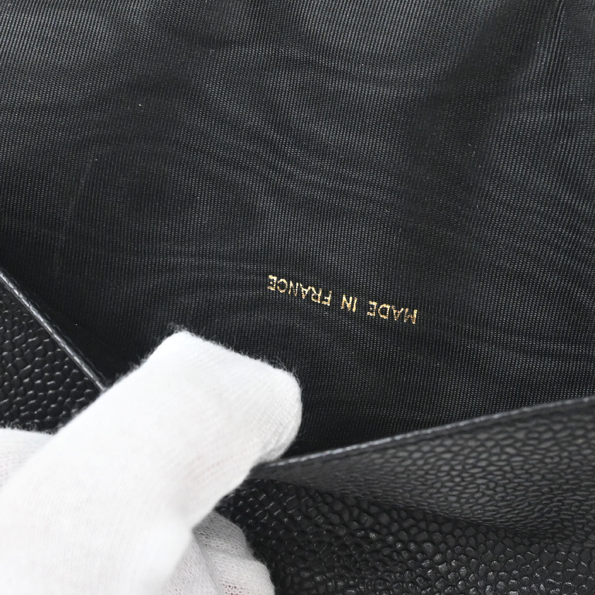 Chanel 1997-1999 Black Caviar Skin Notebook Cover Small Good