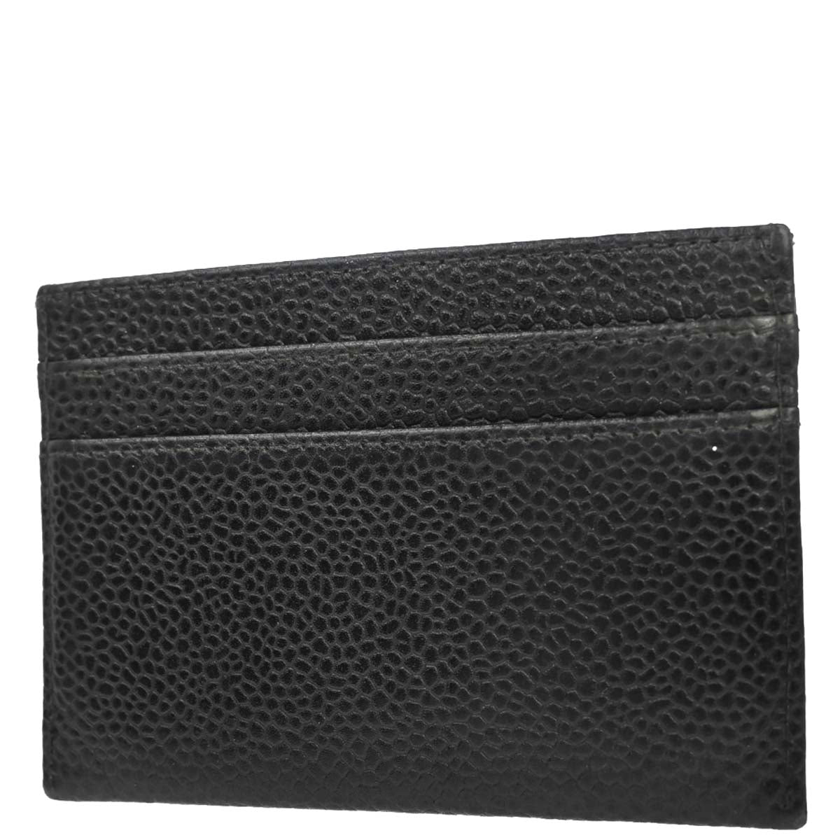 Chanel Black Caviar Skin Cardholder Small Good