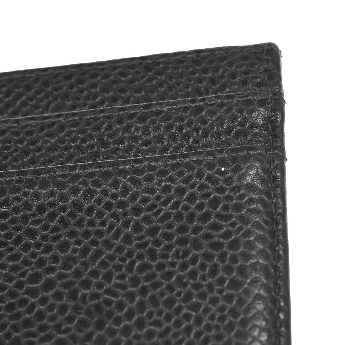 Chanel Black Caviar Skin Cardholder Small Good