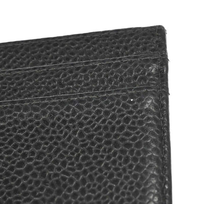 Chanel Black Caviar Skin Cardholder Small Good