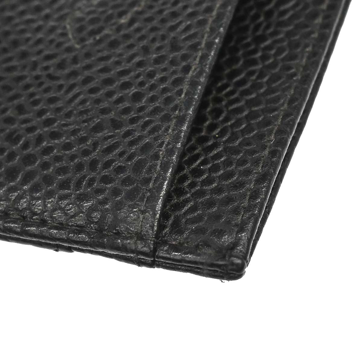 Chanel Black Caviar Skin Cardholder Small Good