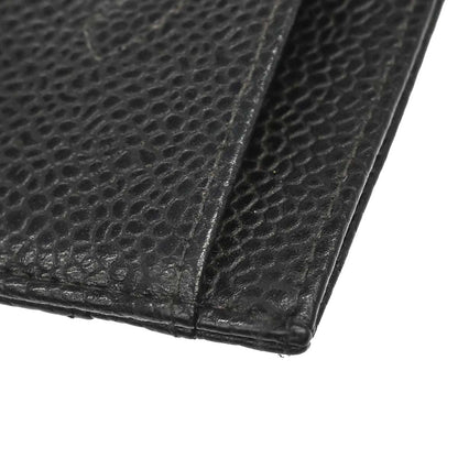 Chanel Black Caviar Skin Cardholder Small Good