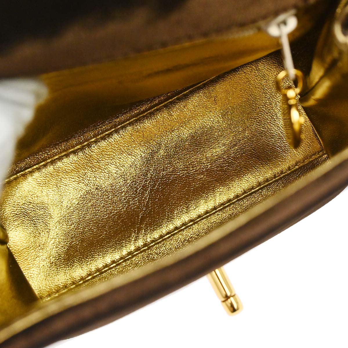 Chanel 1994-1996 Brown Velvet Handbag