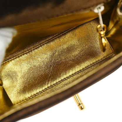 Chanel 1994-1996 Brown Velvet Handbag