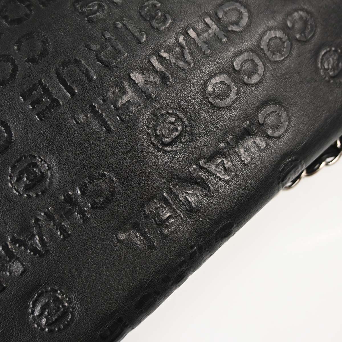 Chanel 2008-2009 Black Calfskin Unlimited 2.55 Maxi Double Flap Shoulder Bag