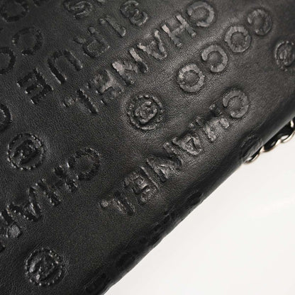 Chanel 2008-2009 Black Calfskin Unlimited 2.55 Maxi Double Flap Shoulder Bag