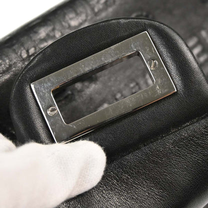 Chanel 2008-2009 Black Calfskin Unlimited 2.55 Maxi Double Flap Shoulder Bag