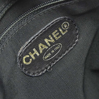 Chanel 1997-1999 Black Caviar Skin Tote Chain Handbag