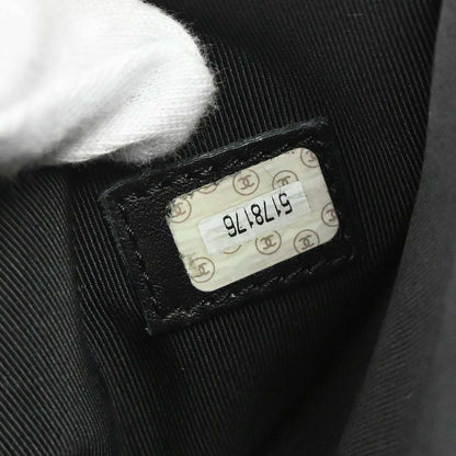 Chanel 1997-1999 Black Caviar Skin Tote Chain Handbag