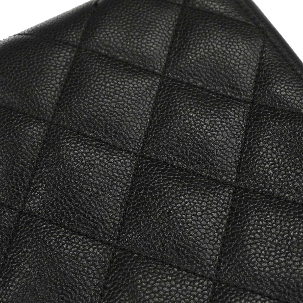 Chanel 2002-2003 Black Caviar Skin Tote Handbag