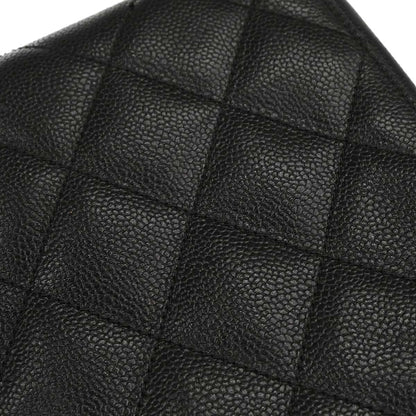Chanel 2002-2003 Black Caviar Skin Tote Handbag