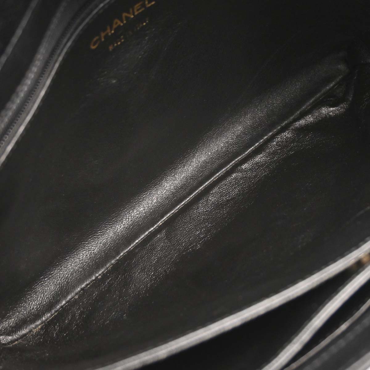 Chanel 2002-2003 Black Caviar Skin Tote Handbag