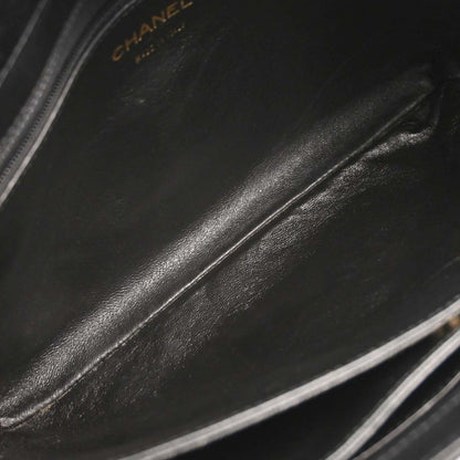 Chanel 2002-2003 Black Caviar Skin Tote Handbag