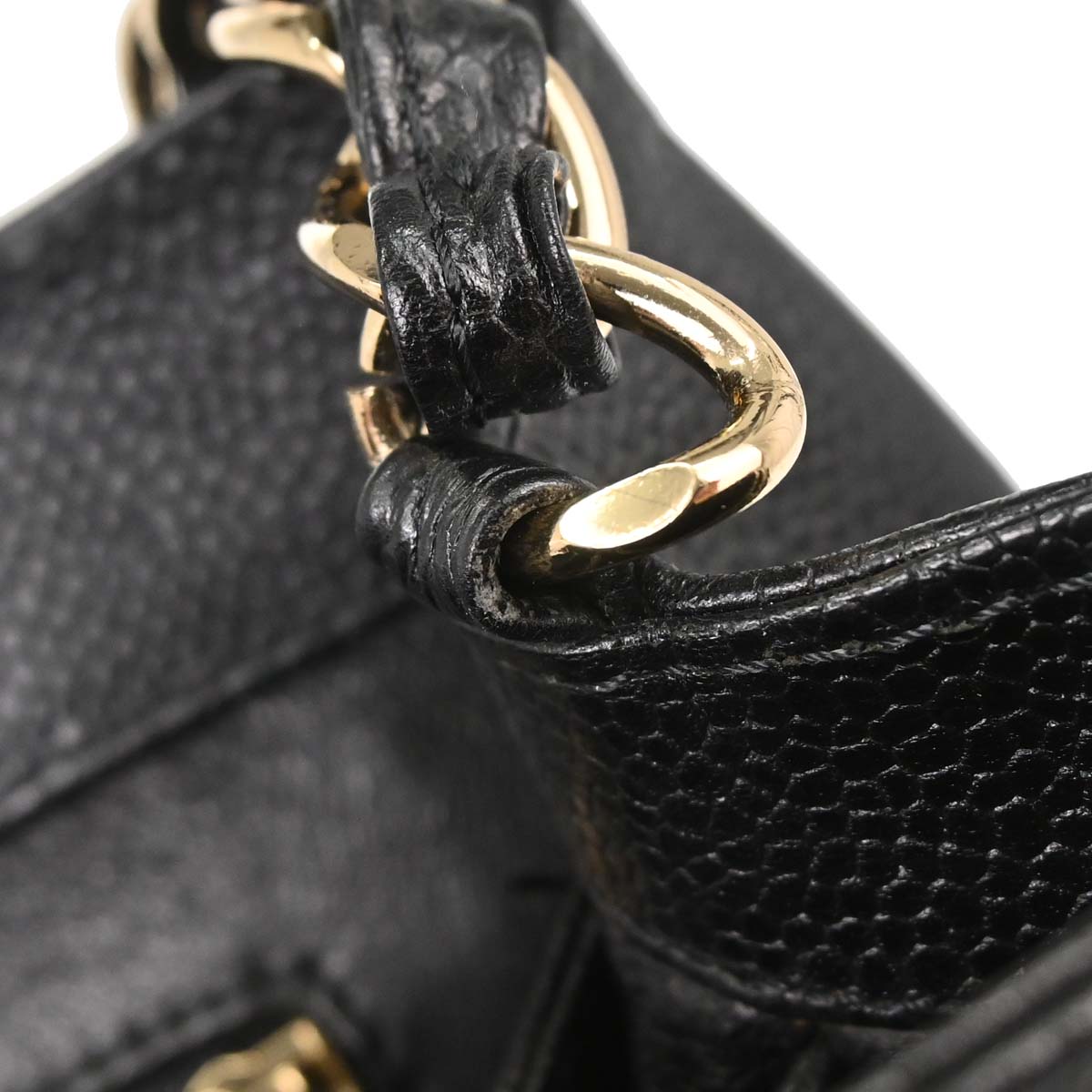 Chanel 2002-2003 Black Caviar Skin Tote Handbag