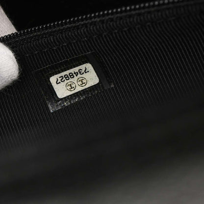 Chanel 2002-2003 Black Caviar Skin Tote Handbag