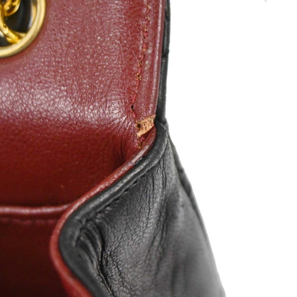 Chanel 1989-1991 Black Lambskin Single Flap Shoulder Bag