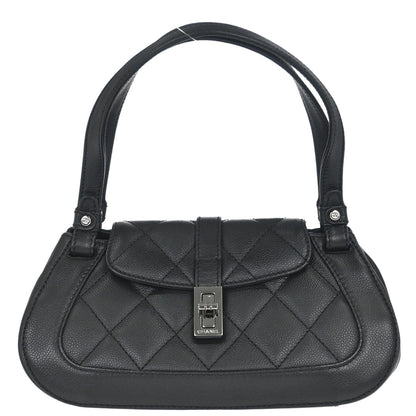 Chanel 2005-2006 Black Caviar Skin Mademoiselle Lock Handbag