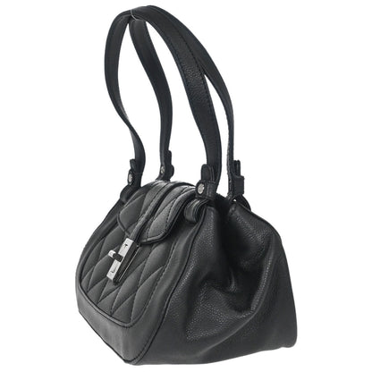 Chanel 2005-2006 Black Caviar Skin Mademoiselle Lock Handbag