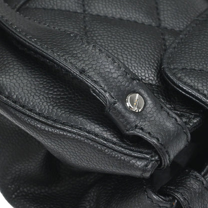 Chanel 2005-2006 Black Caviar Skin Mademoiselle Lock Handbag