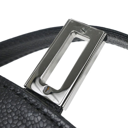 Chanel 2005-2006 Black Caviar Skin Mademoiselle Lock Handbag