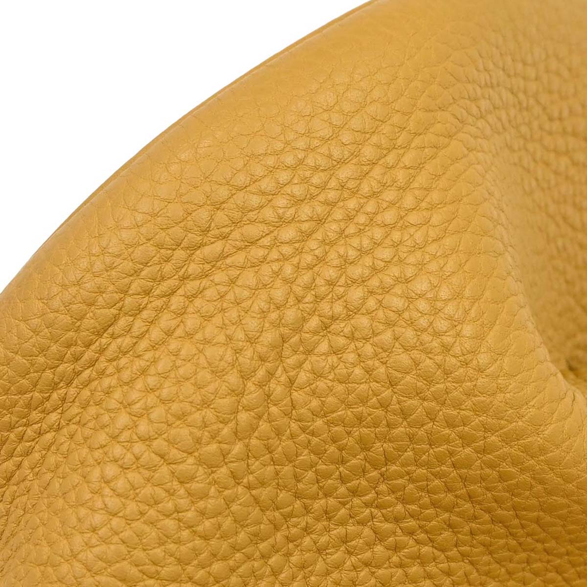 Hermes Curry Taurillon Clemence Mangeoire PM Handbag
