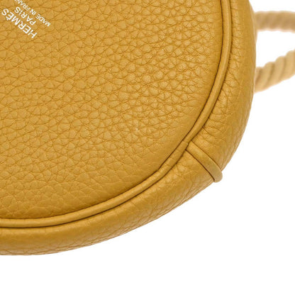 Hermes Curry Taurillon Clemence Mangeoire PM Handbag