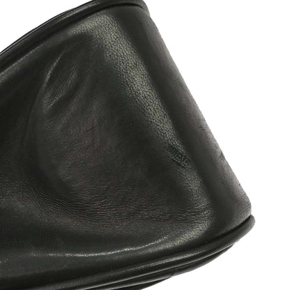 Chanel Black Lambskin Single Flap Shoulder Bag