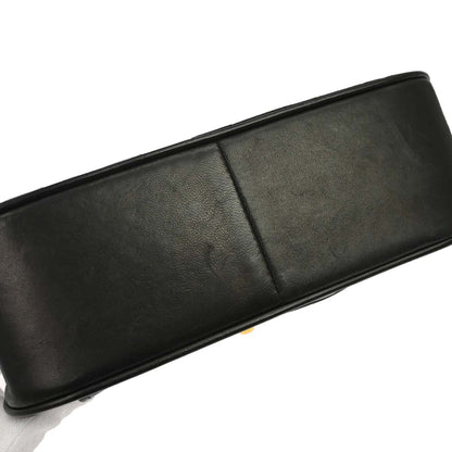 Chanel Black Lambskin Single Flap Shoulder Bag