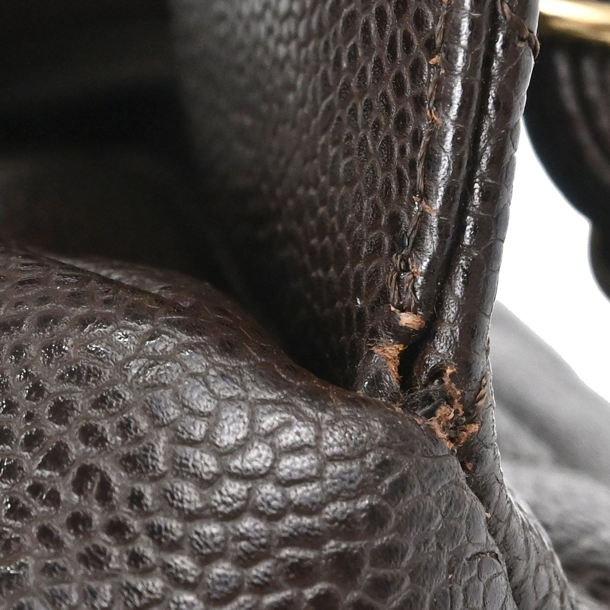 Chanel 2002-2003 Brown Caviar Skin Petite Timeless Tote PTT Chain Handbag