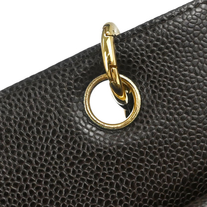 Chanel 2002-2003 Brown Caviar Skin Petite Timeless Tote PTT Chain Handbag