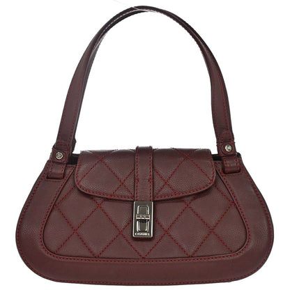 Chanel 2005-2006 Bordeaux Caviar Skin Mademoiselle Lock Handbag