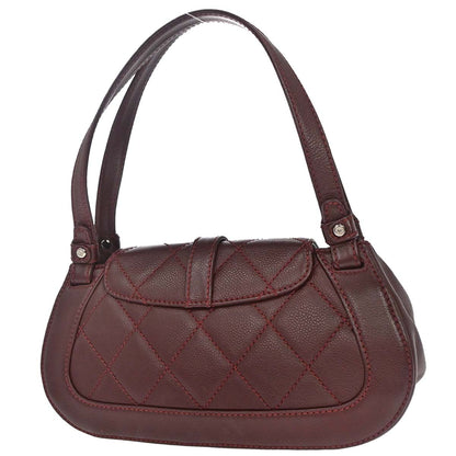 Chanel 2005-2006 Bordeaux Caviar Skin Mademoiselle Lock Handbag