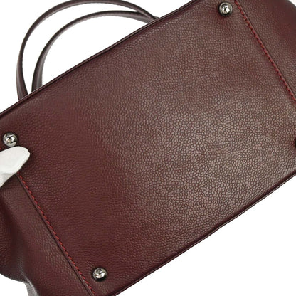 Chanel 2005-2006 Bordeaux Caviar Skin Mademoiselle Lock Handbag