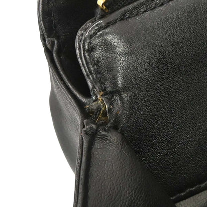 Chanel 1994-1996 Black Lambskin Bicolore Supermodel Shoulder Bag