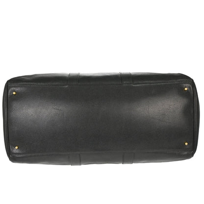 Chanel 1991-1994 Black Caviar Skin 2way Duffle Handbag