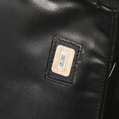 Chanel 1991-1994 Black Caviar Skin 2way Duffle Handbag