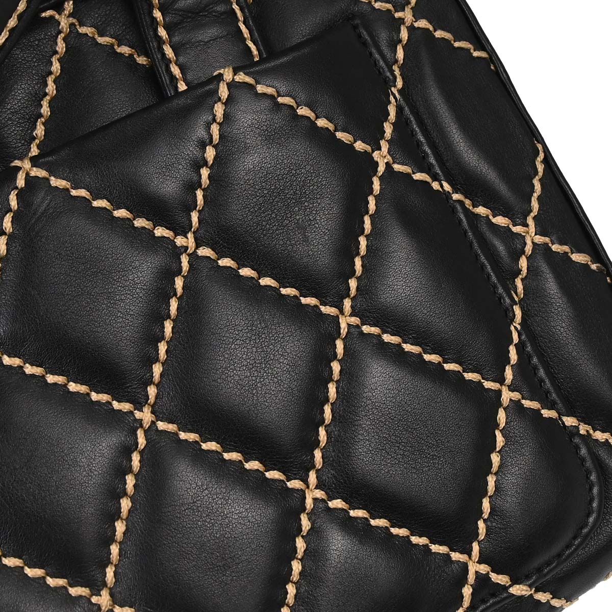 Chanel Black Calfskin Wild Stitch Handbag