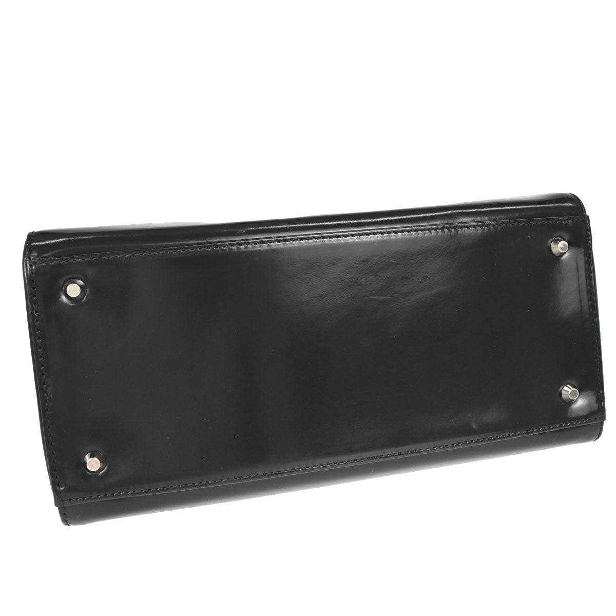 Christian Dior Black Patent Leather Medium Lady Dior Handbag