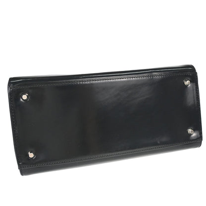Christian Dior Black Patent Leather Medium Lady Dior Handbag
