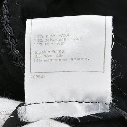 Chanel 2008 Little Black Line Single Breasted Collarless Jacket #36