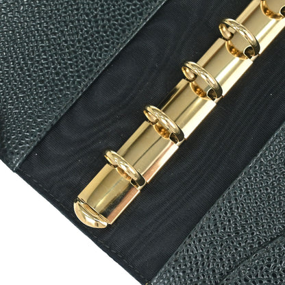 Chanel 2002-2003 Green Caviar Skin Notebook Cover Small Good
