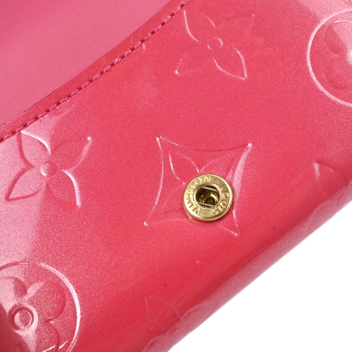 Louis Vuitton 2007 Pink Monogram Vernis Ludlow Coin Case Wallet M9143F