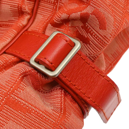 Chanel Red Jacquard Nylon Travel Line Tote Handbag